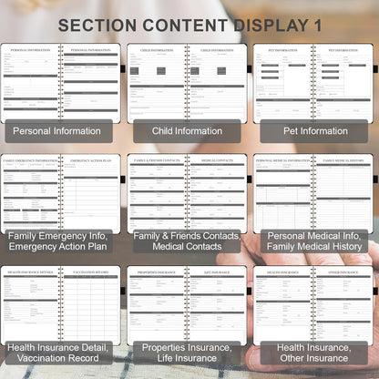 End of Life Planner, Spiral Estate Planning Organizer for Senior, Final Arrangements Just in Case I Die Book Organizer, Will Preparation, Last Wishes & Funeral Planning Notebook for Beneficiary, Death