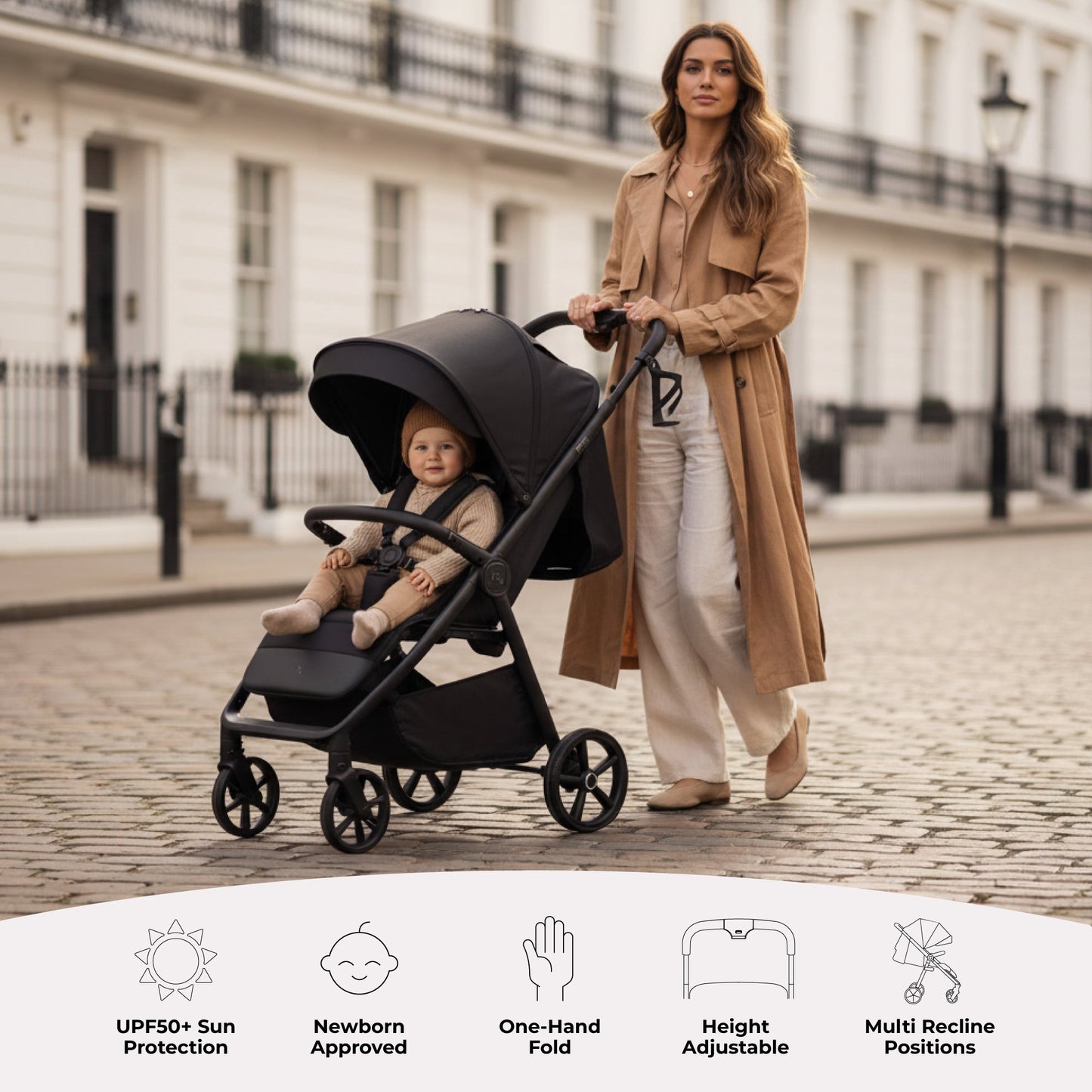 MB170 Plus Pushchair - Black