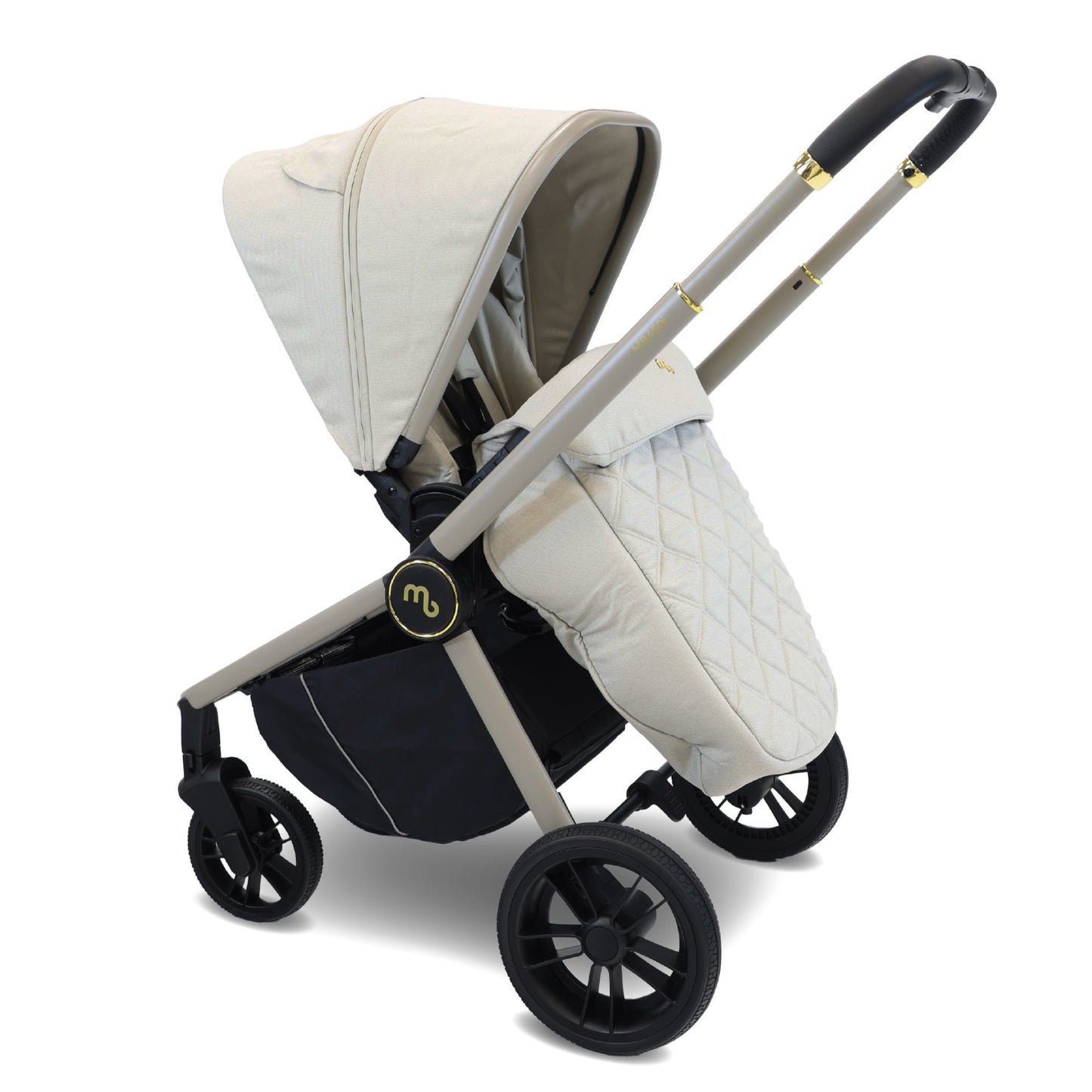 MB450i 3-in-1 Travel System with Rotating Car Seat + Base - Ivory