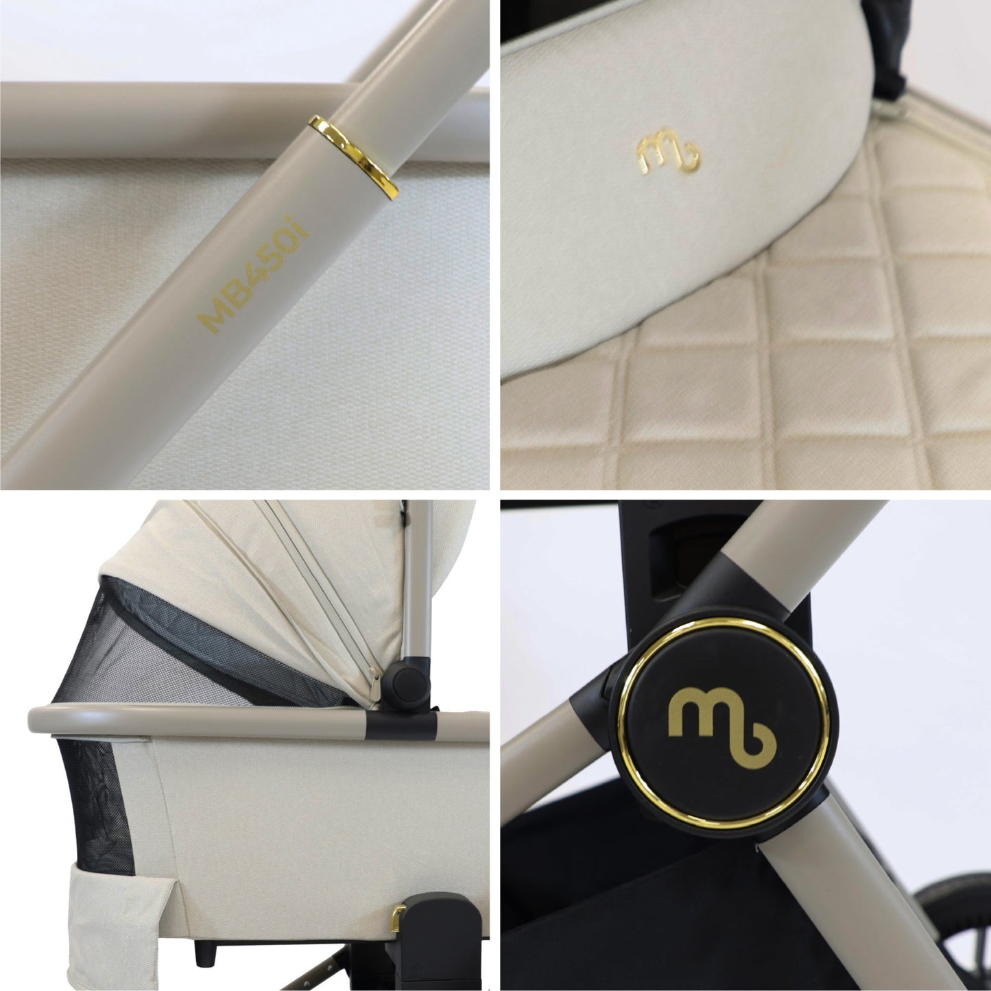 MB450 2-in-1 Pushchair & Carrycot - Ivory