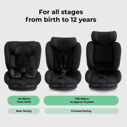 MBCS100 2-in-1 Convertible R129 Car Seat - Black