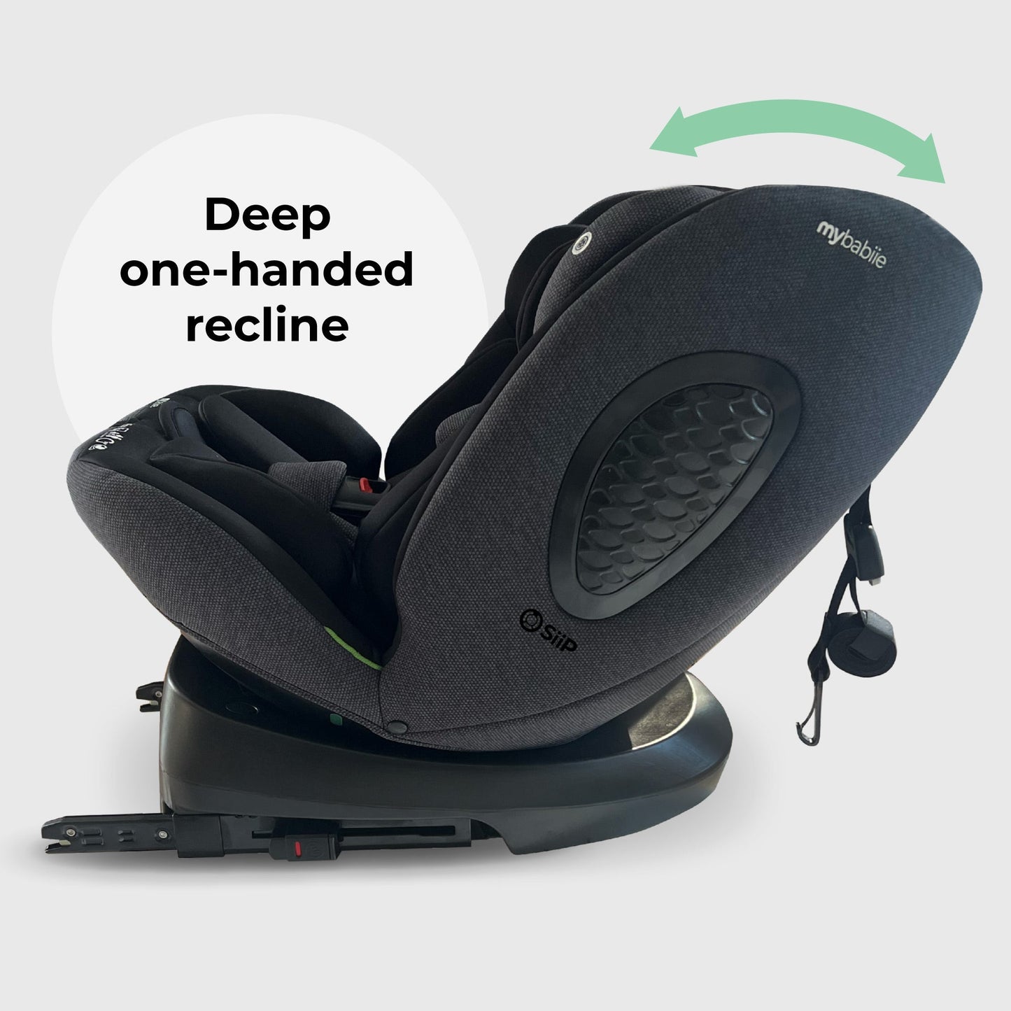 MBCS200 Spin R129 Car Seat with Top Tether - Black