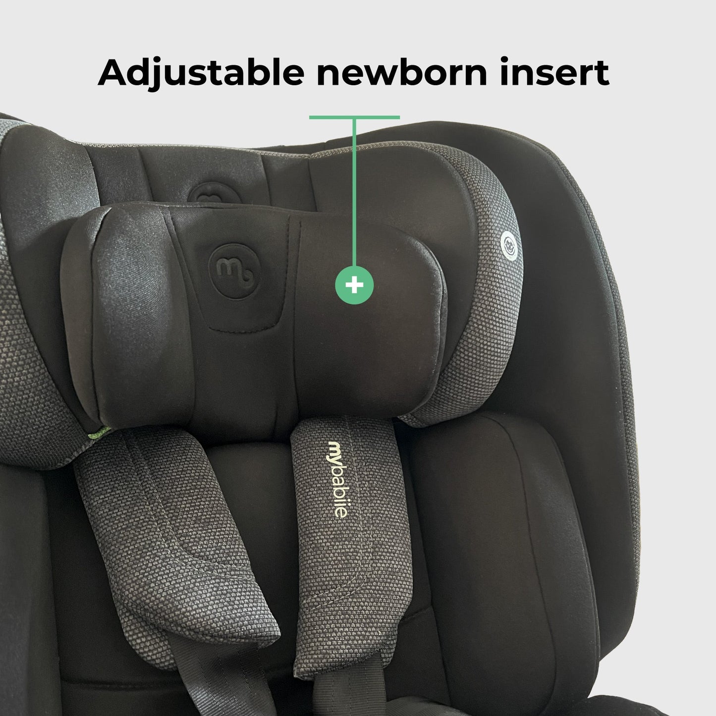 MBCS200 Spin R129 Car Seat with Top Tether - Black