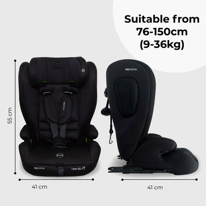 MBCS75 Toddler to Booster R129 Car Seat with ISOFIX - Black