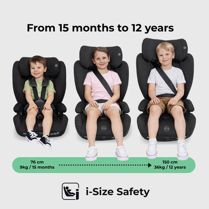 MBCS75 Toddler to Booster R129 Car Seat with ISOFIX - Black