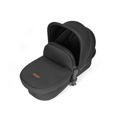 Ickle Bubba Stomp Luxe 12 Piece Travel System with i-Size Cirrus Car Seat & ISOFIX Base - Black / Midnight / Black